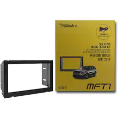 Front. Maestro - Dash Kit for Select 2011-2023 Ford F-150 Mustang F-250/350/450/550 Ranger Escape DIN DDIN - Black.