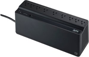 APC - Back-UPS 900VA 9-Outlet/1-USB Battery Back-Up and Surge Protector - Black - Front_Zoom