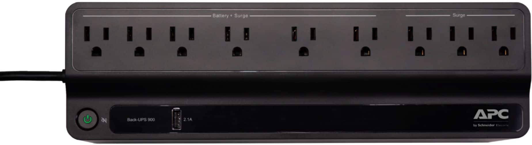 Alt View 13. APC - Back-UPS 900VA Tower UPS - Black.