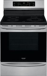 Frigidaire - Gallery 5.4 Cu. Ft. Freestanding Electric Induction Air Fry Range with Self and Steam Clean - Stainless steel - Front_Zoom