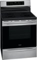 Left Zoom. Frigidaire - Gallery 5.4 Cu. Ft. Freestanding Electric Induction Air Fry Range with Self and Steam Clean - Stainless steel.