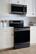 Alt View 24. Frigidaire - Gallery 5.4 Cu. Ft. Freestanding Electric Induction Air Fry Range with Self and Steam Clean - Black Stainless Steel.