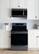 Alt View 26. Frigidaire - Gallery 5.4 Cu. Ft. Freestanding Electric Induction Air Fry Range with Self and Steam Clean - Black Stainless Steel.