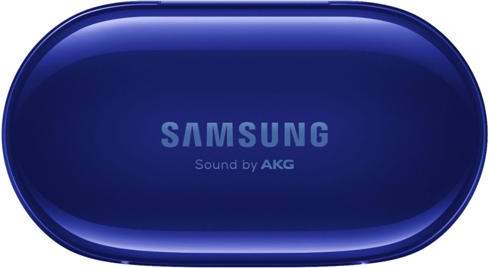 Zoom out on Alt View Zoom 14. Samsung - Galaxy Buds+ True Wireless Earbud Headphones - Aura Blue.