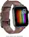 Left. Platinum™ - Pride Edition Horween Leather Band for Apple Watch 40mm, Apple Watch Series 7 41mm and Apple Watch Series 8 41mm - Bourbon.