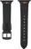 Angle. Platinum™ - Pride Edition Horween Leather Band for Apple Watch 38mm, 40mm, Apple Watch Series 7 41mm and Apple Watch Series 8 41mm - Black.
