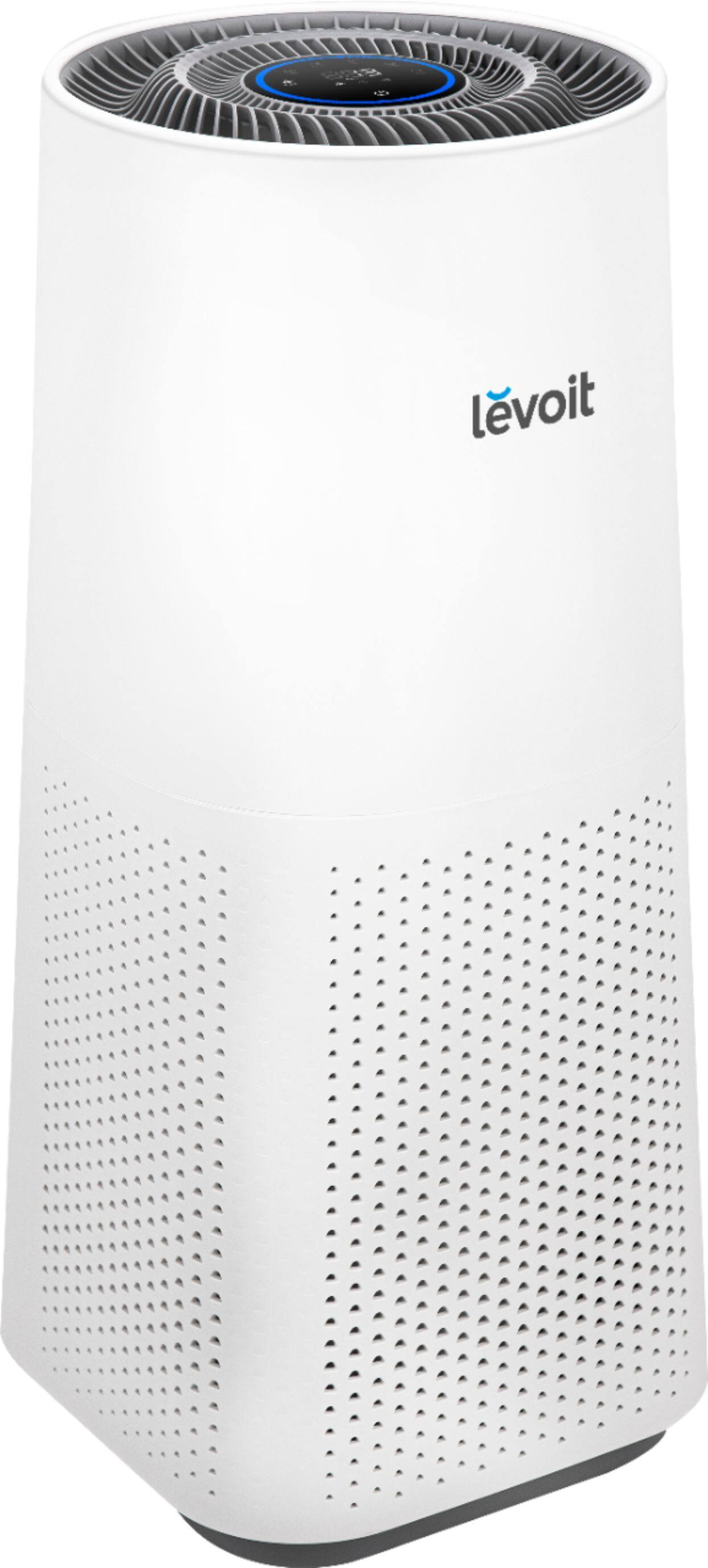 Angle. Levoit - Airzone 710 Sq. Ft True HEPA Air Purifier - White.