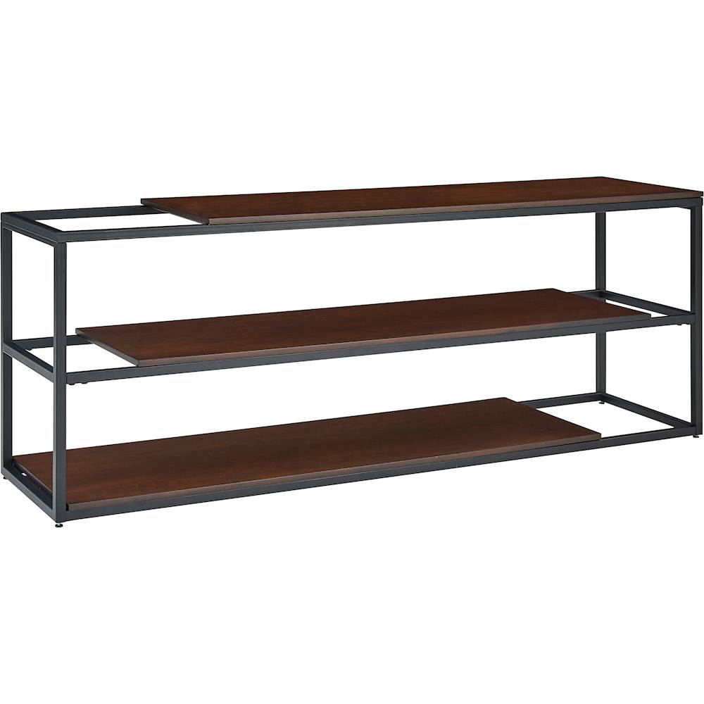 Angle View: SEI - Decklan Industrial Media Console for Most TVs Up to 70" - Black/Dark Tobacco