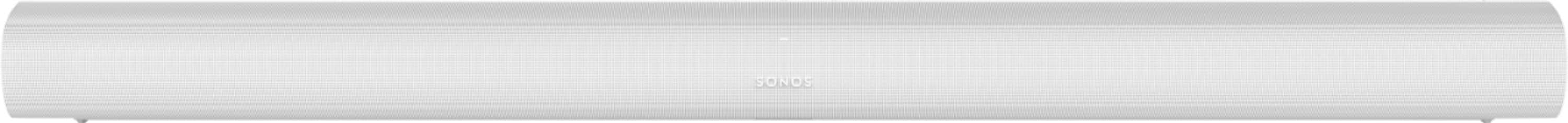 Front. Sonos - Arc Soundbar with Dolby Atmos, Google Assistant and Amazon Alexa - White.