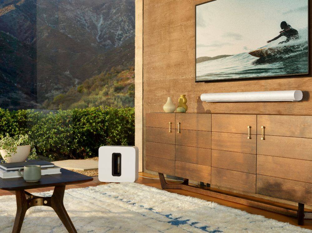 Alt View 12. Sonos - Arc Soundbar with Dolby Atmos, Google Assistant and Amazon Alexa - White.