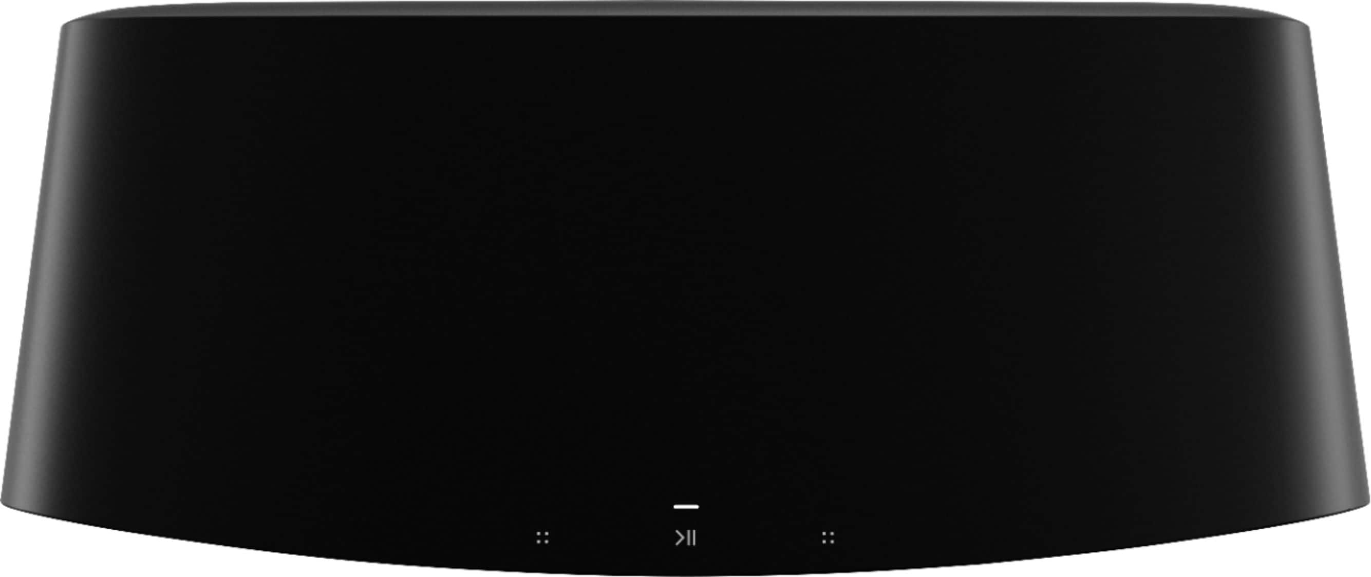 Left View: Wireless Surround Speakers (Pair) for Roku TV, Roku Smart Soundbar, Roku Streambar or Streambar Pro - Black