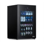 NewAir 126-Can Beverage Cooler with Glass Door, Adjustable Shelves, 7  Temperature Settings and Lock Black AB-1200B - Best Buy