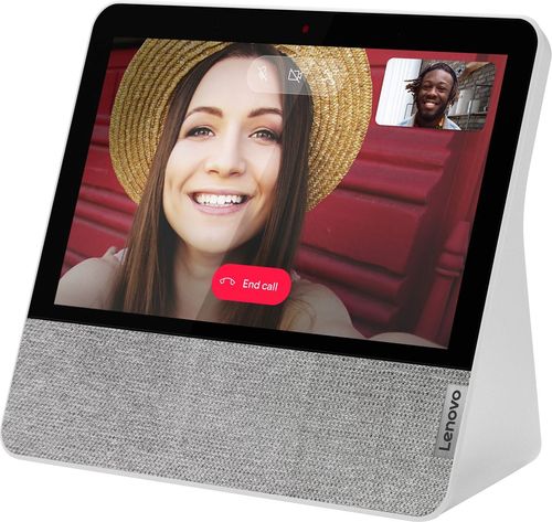 Lenovo - 7" Smart Display with Google Assistant - Blizzard White
