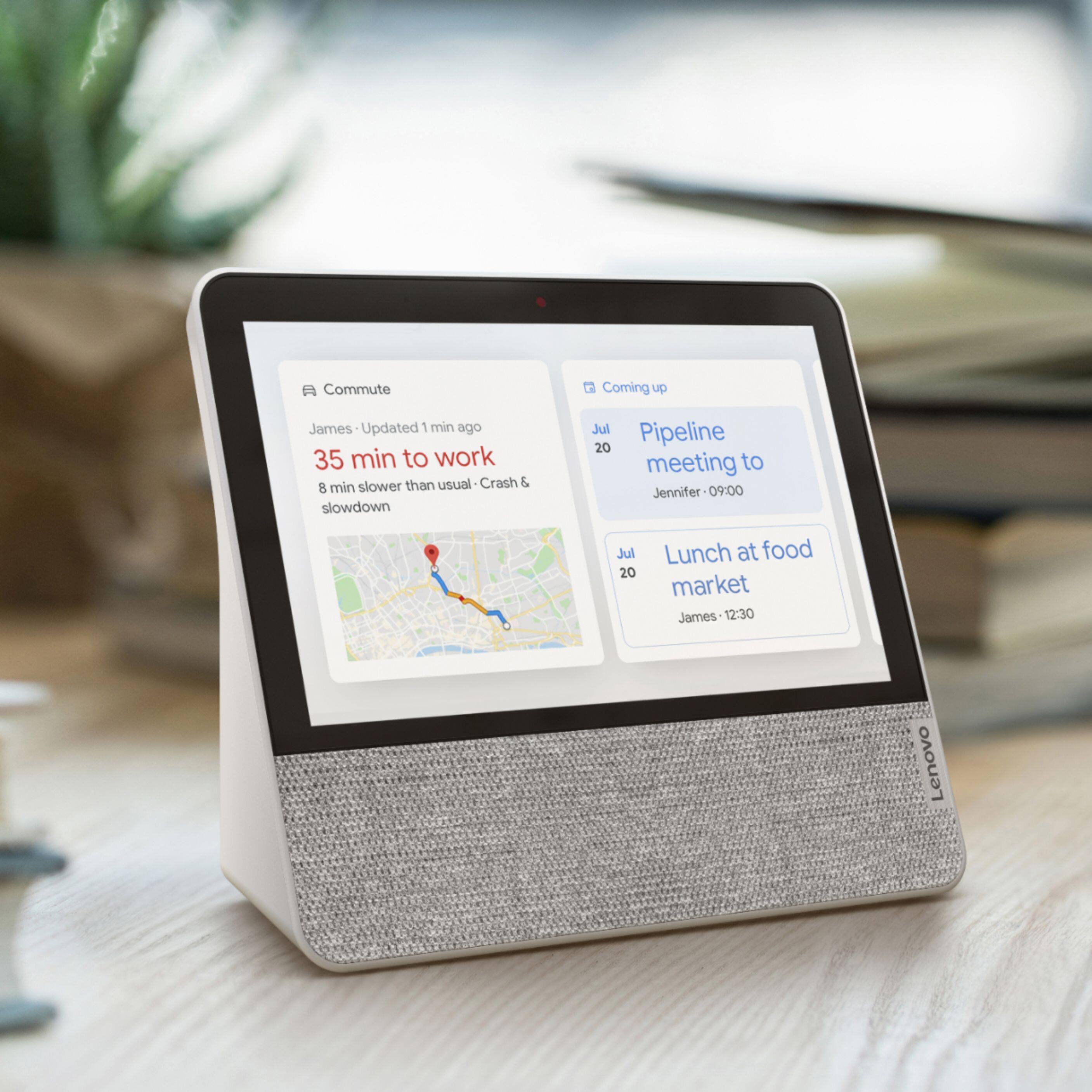 Alt View 12. Lenovo - 7" Smart Display with Google Assistant - Blizzard White.