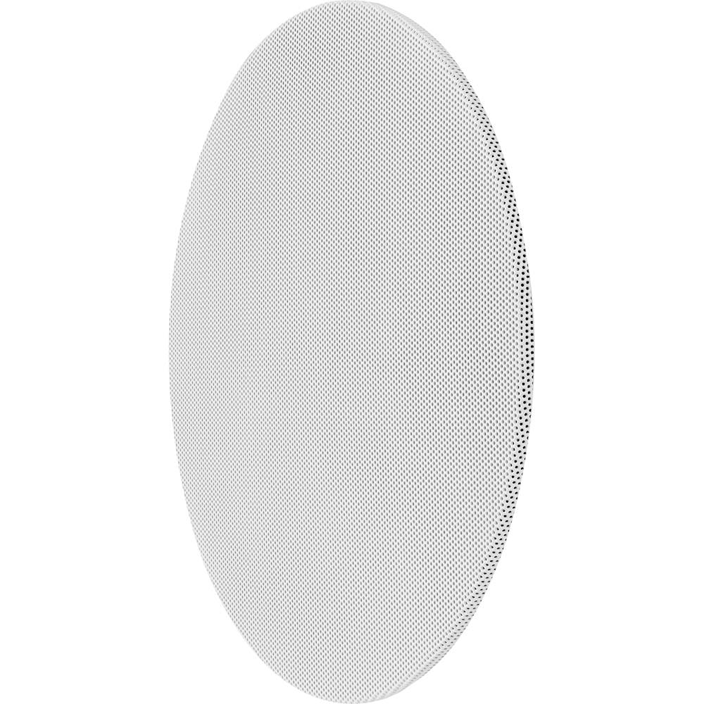 Left View: Professional Series 6" Round Replacement Grille for Select Sonance Speakers (2-Pack) - Paintable White
