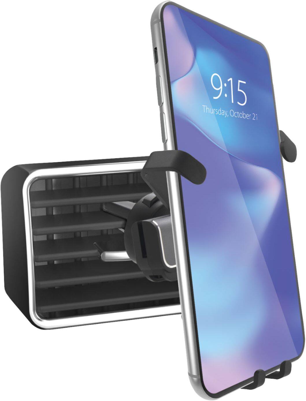 Alt View 11. Bracketron - AutoGrip Clamp Mount for Most Cell Phones - Black.