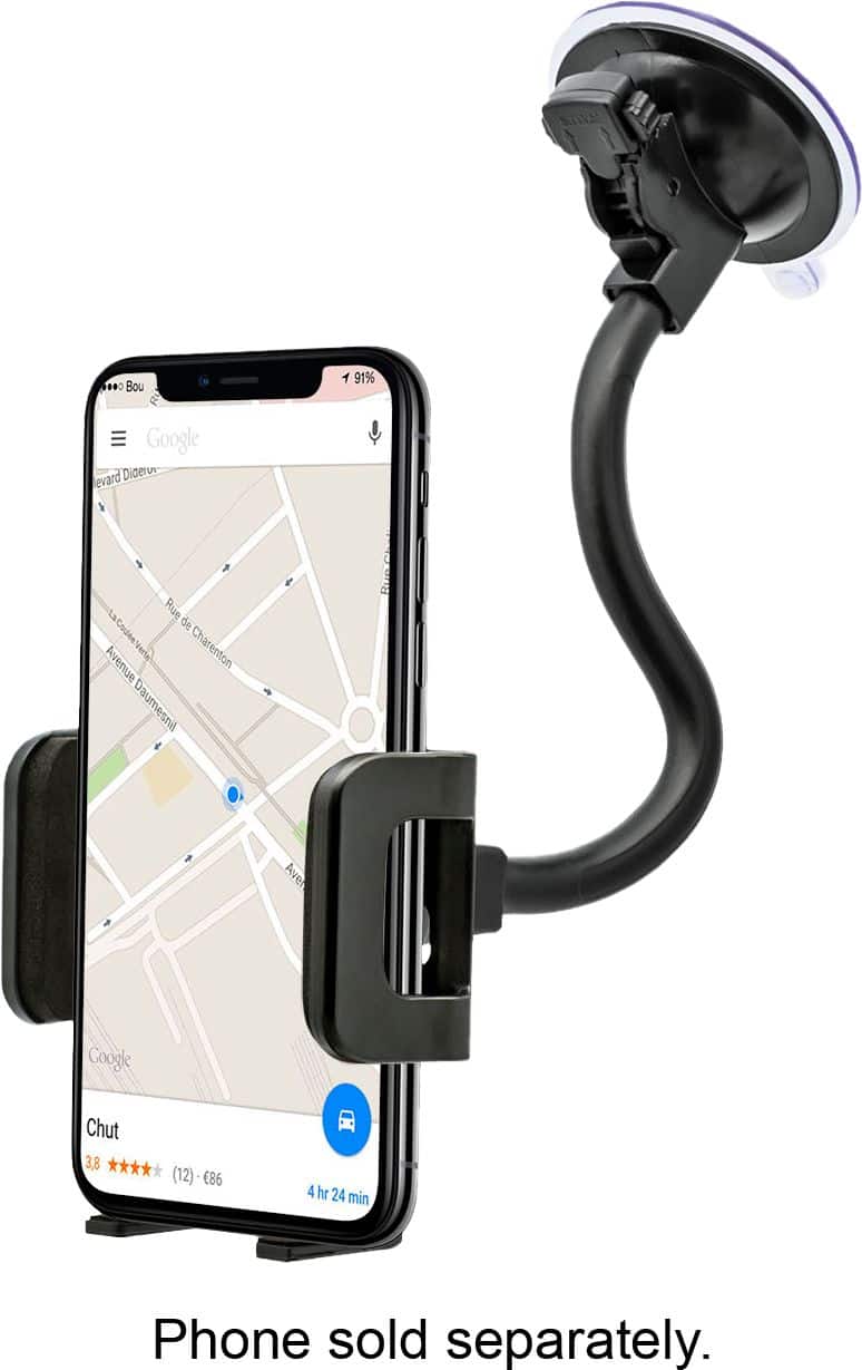 Angle. Bracketron - TripGrip Window & Vent Mount for Most Cell Phones - Black.