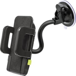 Bracketron - TripGrip Window & Vent Mount for Most Cell Phones - Black - Front_Zoom
