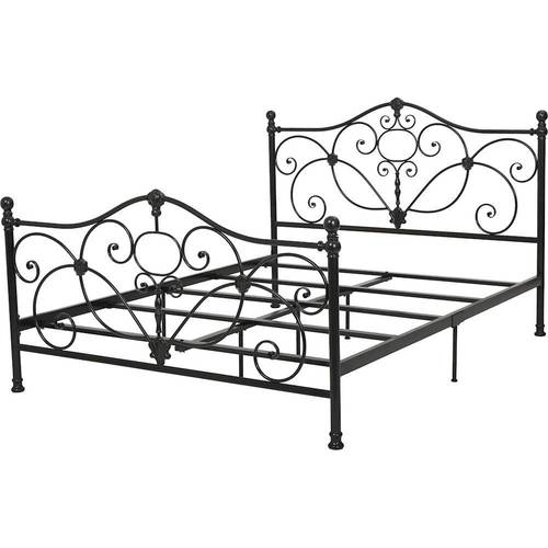 Noble House - Lampson 64" Queen Iron Bed Frame - Charcoal