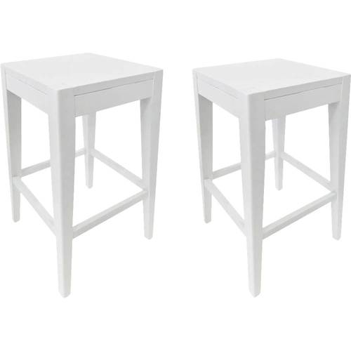 Noble House - Hooksett Wooden Counter Stool (Set of 2) - White Finish