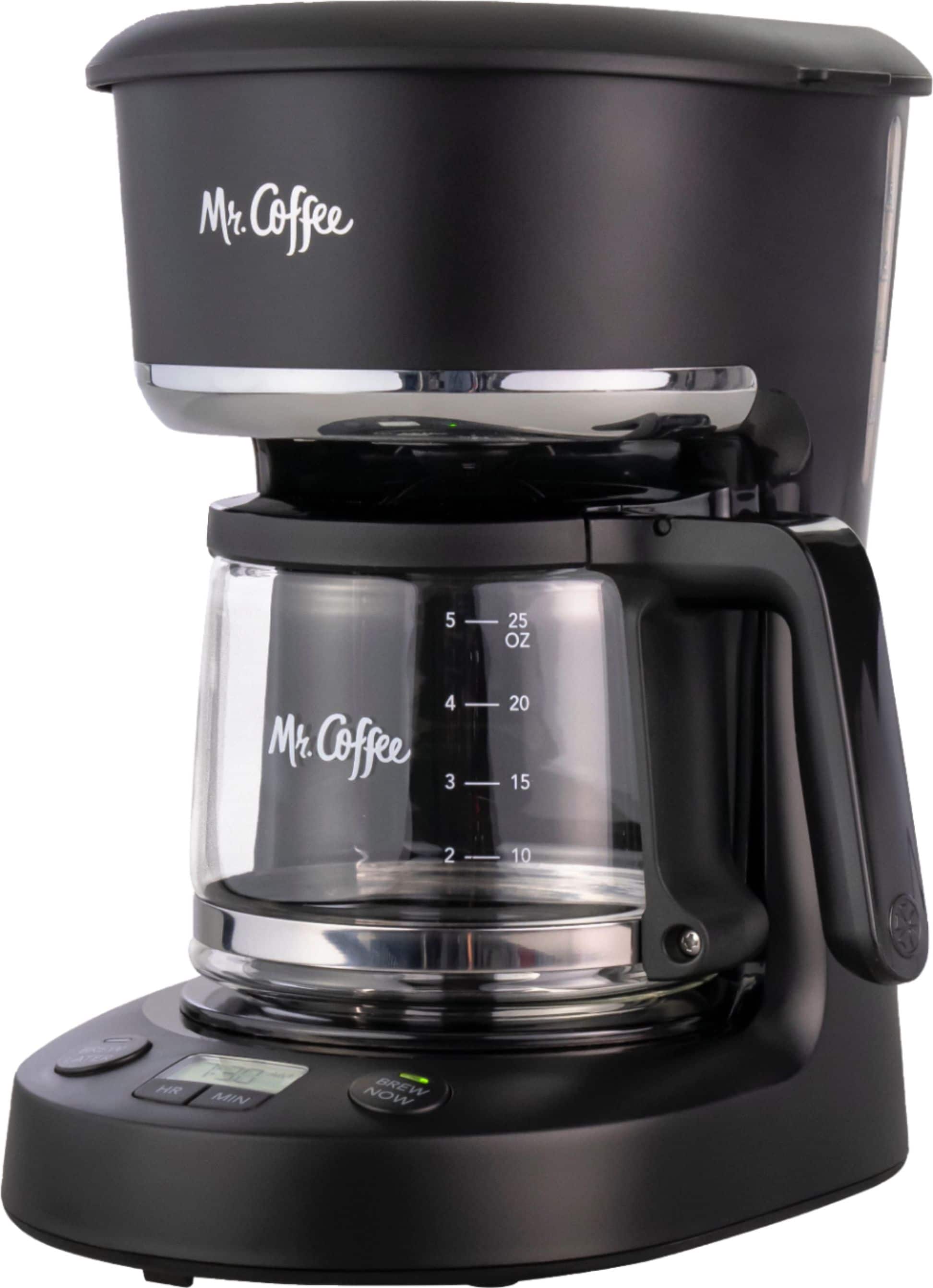 Left. Mr. Coffee - 5-Cup Coffeemaker - Black.
