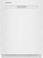 Maytag - Top Control Built-In Dishwasher with Stainless Steel Tub, Dual Power Filtration, 3rd Rack, 47dBA - White - Front_Standard