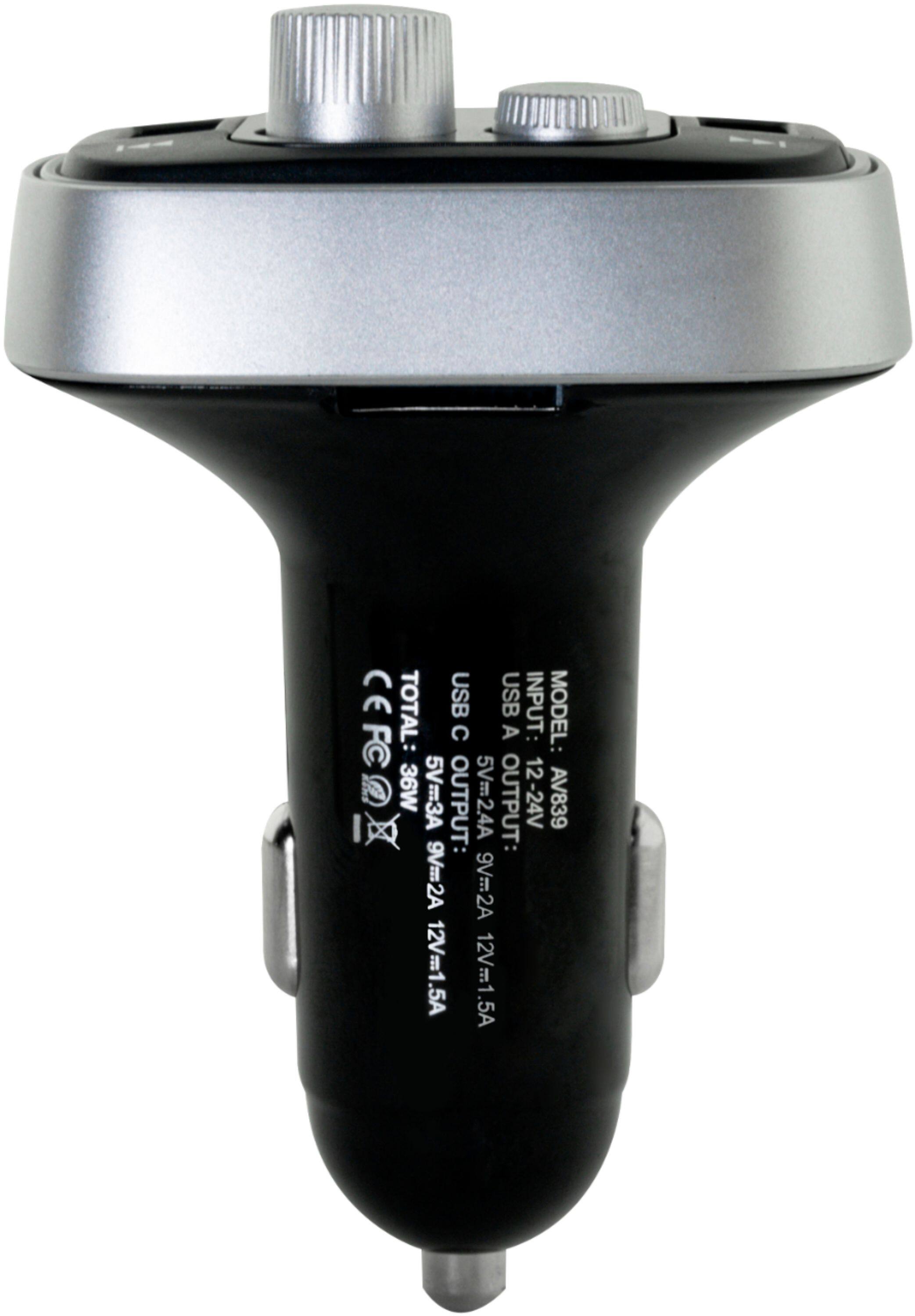 Alt View 13. iSimple - Bluetooth 5.0 FM Transmitter for Music Streaming, Charging, and Hands-Free Calling - Black.