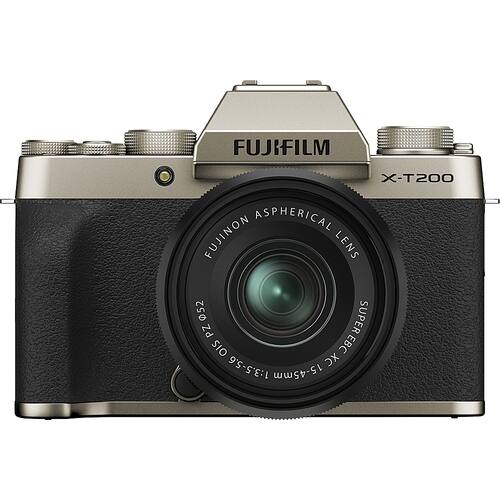 Fujifilm - X Series X-T200 Mirrorless Camera (Body Only) - Champagne Gold