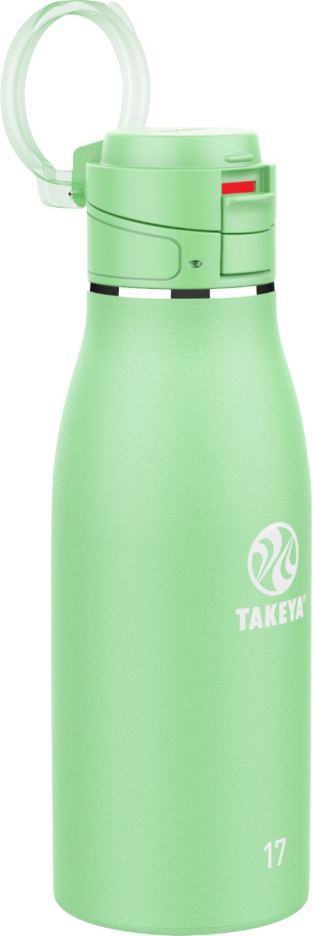 Angle View: Takeya - Traveler 17oz FlipLock Bottle - Mint