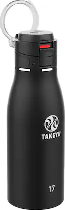 Takeya - Traveler 17-oz. Leak-Proof FlipLock Bottle - Onyx