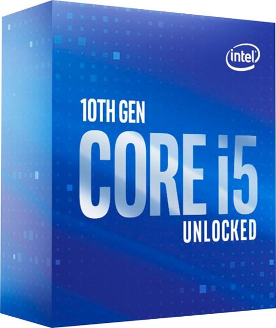 Intel - Core i5-10600K 10th Generation 6-Core - 12-Thread - 4.1 GHz 4.8 GHz Turbo) Socket LGA1200 Unlocked Desktop Processor