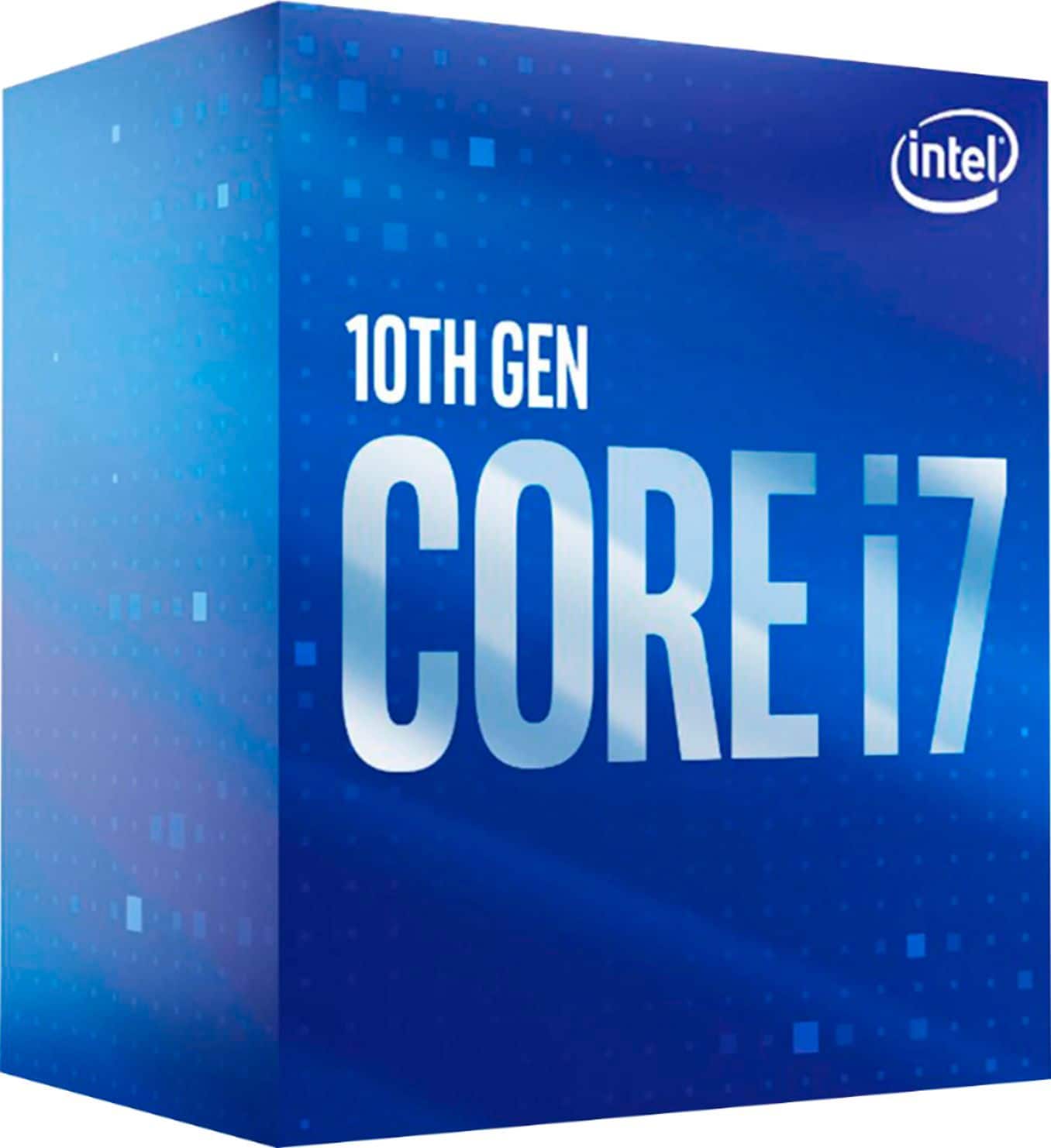 Alt View 1. Intel - Core i7-10700 10th Generation 8-Core - 16-Thread 2.9 GHz (4.8 GHz Turbo) Socket LGA1200 Locked Desktop Processor.