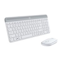 Logitech - MK470 Full-size Wireless Scissor Keyboard and Mouse Bundle for Windows with Quiet clicks - Off-White - Front_Zoom