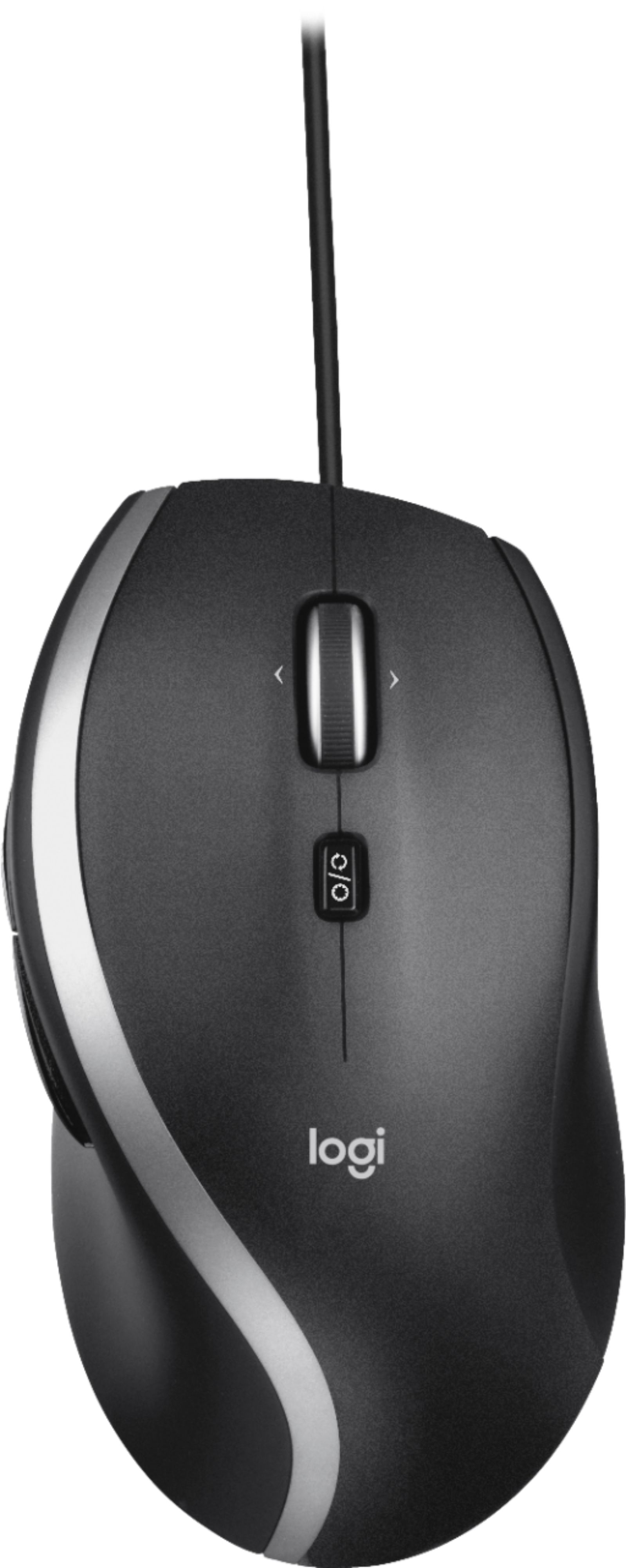 Logitech - M500s Advanced Wired Optical Mouse with Hyper-fast Scrolling & Tilt - Black