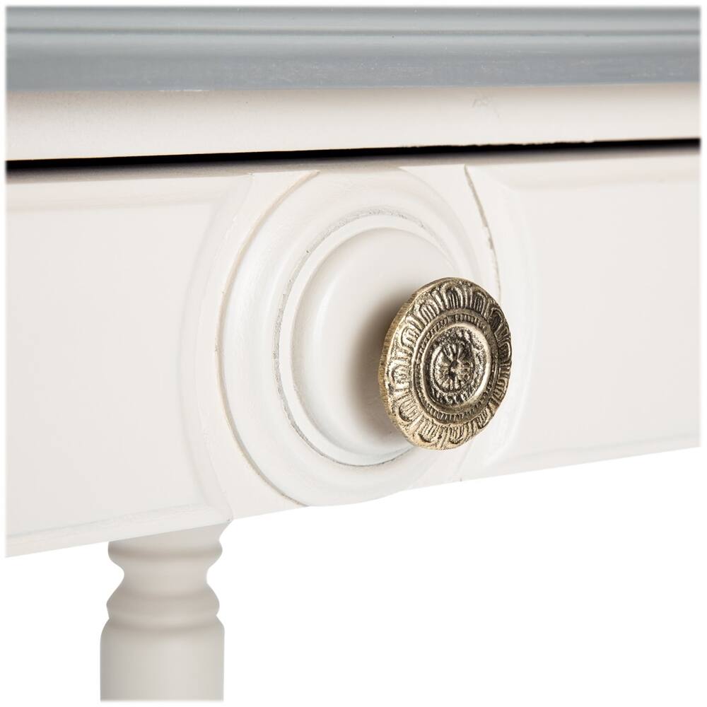 Alt View 13. Click Decor - Amos Rectangular Vintage Wood 1-Drawer Side Table - Gray.