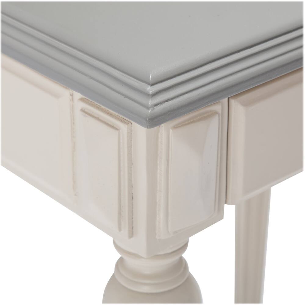 Alt View 15. Click Decor - Amos Rectangular Vintage Wood 1-Drawer Side Table - Gray.