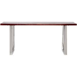 Finch - Lionel Bench Modern Mango Wood Table - Dark Walnut Brown