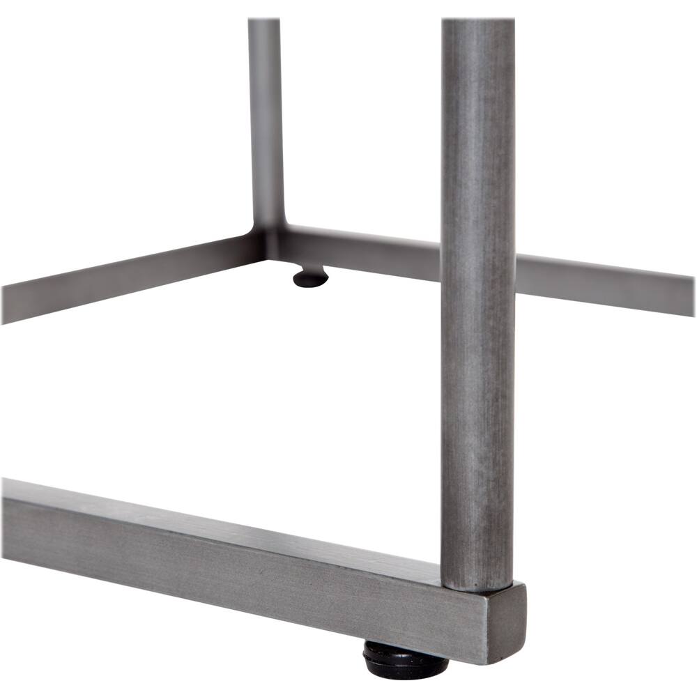 Alt View 15. Finch - Berlin Square Classic Marble Side Table - White.