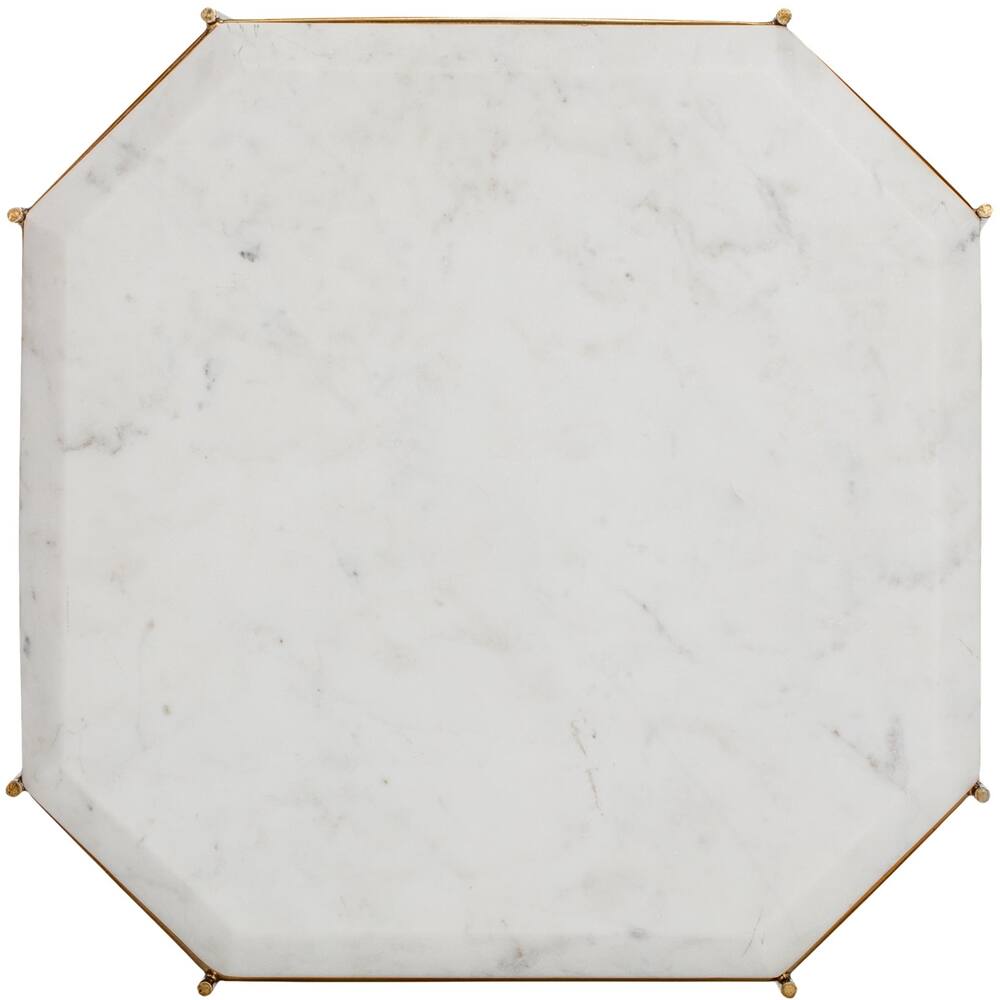 Alt View 11. Finch - Colton Granite/Solid Marble Accent Table - White.