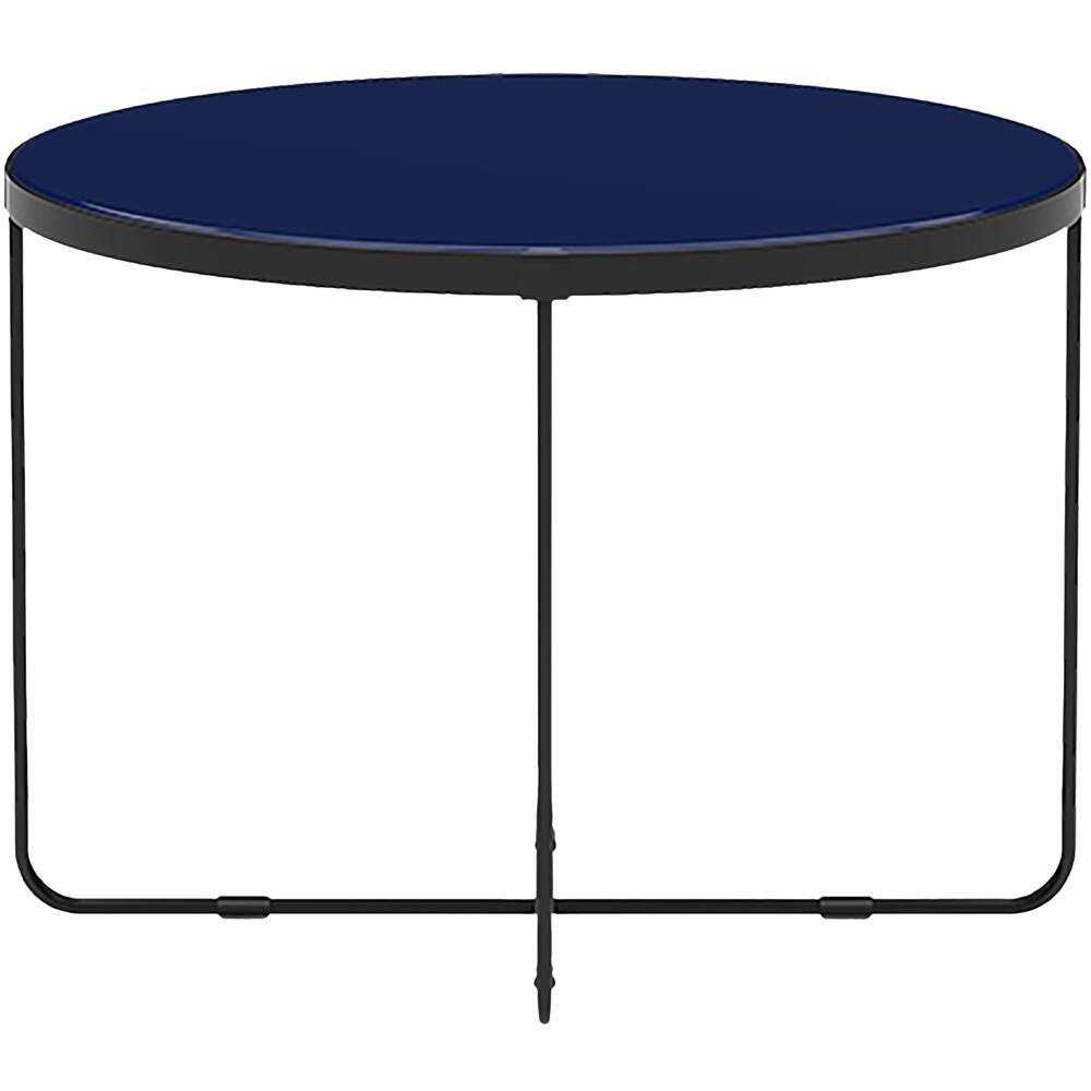 Finch - Thomas Round Modern Coffee Table - Blue