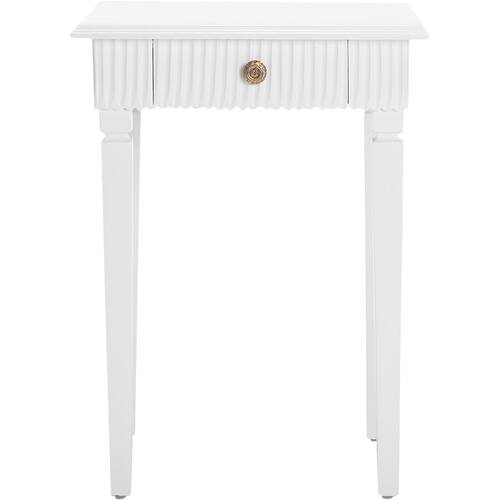 Finch - Atwood Modern Wood 1-Drawer Side Table - White