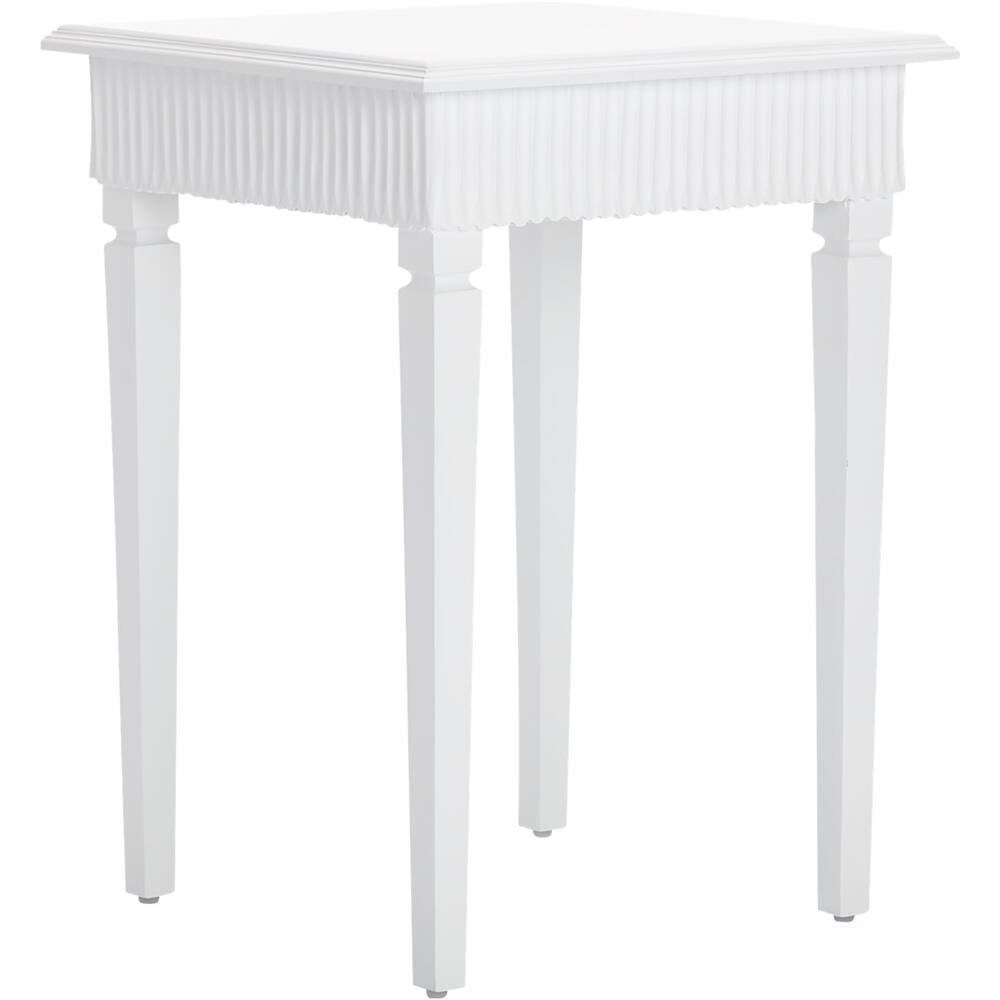 Alt View 12. Finch - Atwood Modern Wood 1-Drawer Side Table - White.