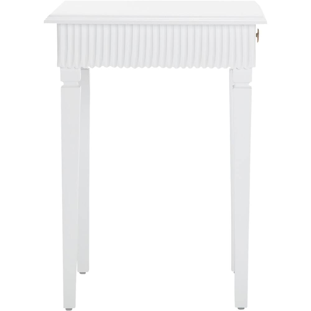 Alt View 13. Finch - Atwood Modern Wood 1-Drawer Side Table - White.