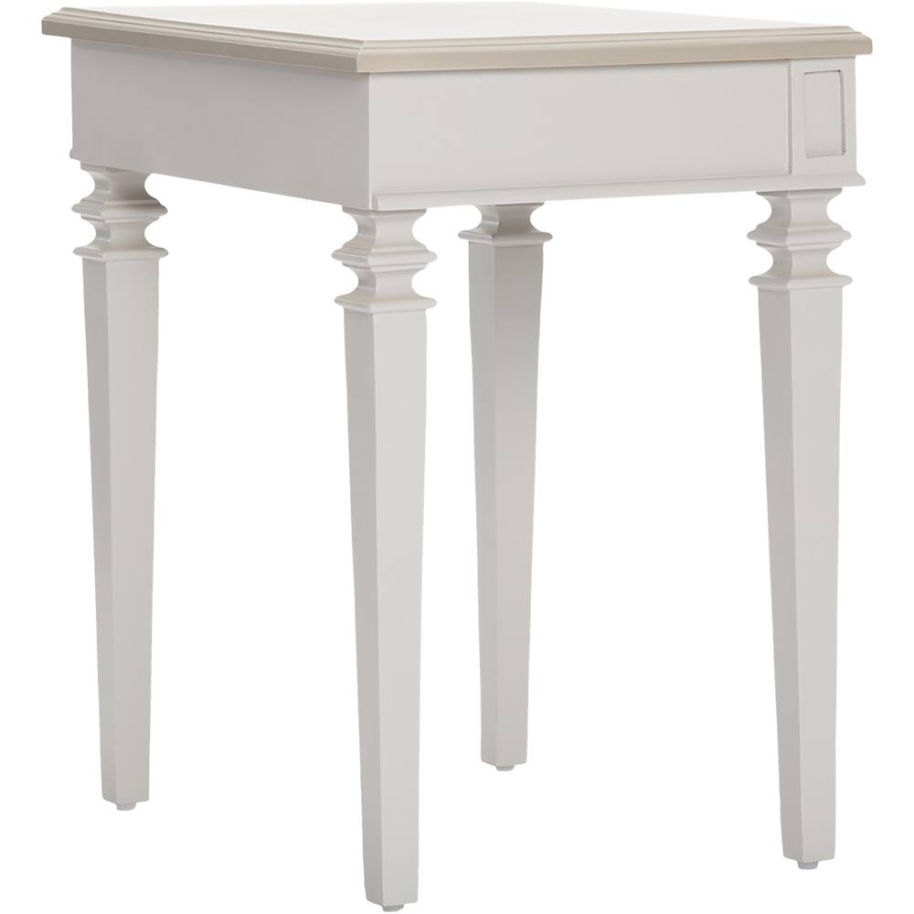 Alt View 12. Finch - Benson Modern Wood 1-Drawer Night Stand - Light Gray.