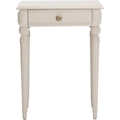 Adore Decor - Rowan Wood/Manufactured Wood 1-Drawer Side Table - Creamy White