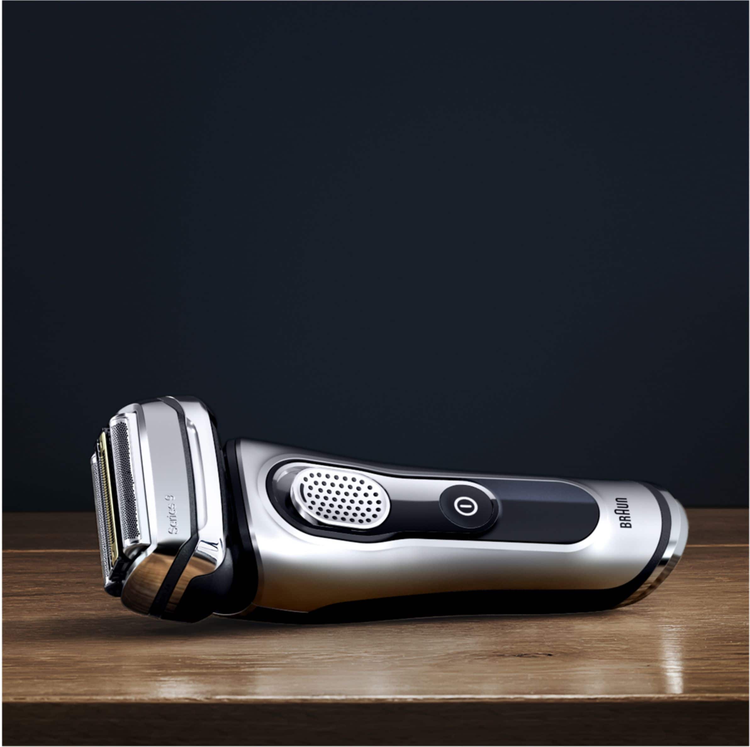 Alt View 14. Braun - Series 9 Rechargeable Wet/Dry Electric Shaver - Silver.