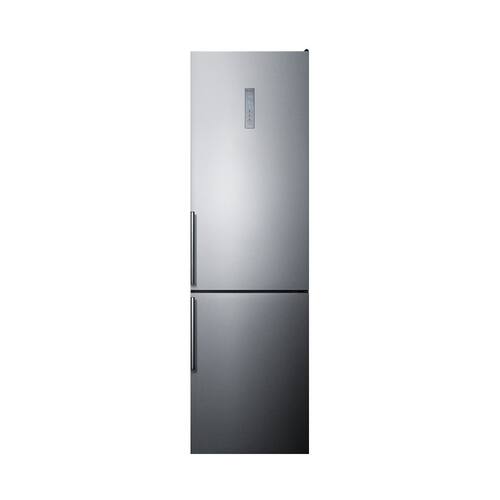 Summit Appliance - 12.5 Cu. Ft. Bottom-Freezer Counter-Depth Refrigerator - Stainless steel