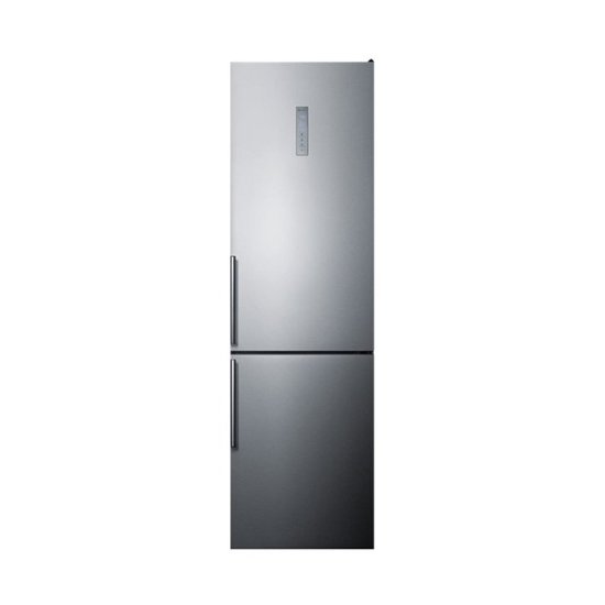 Summit Appliance – 12.5 Cu. Ft. Bottom-Freezer Counter-Depth Refrigerator – Stainless steel