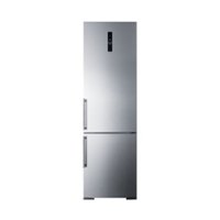 Summit Appliance - 12.8 Cu. Ft. Bottom-Freezer Counter-Depth Refrigerator - Stainless steel - Front_Zoom