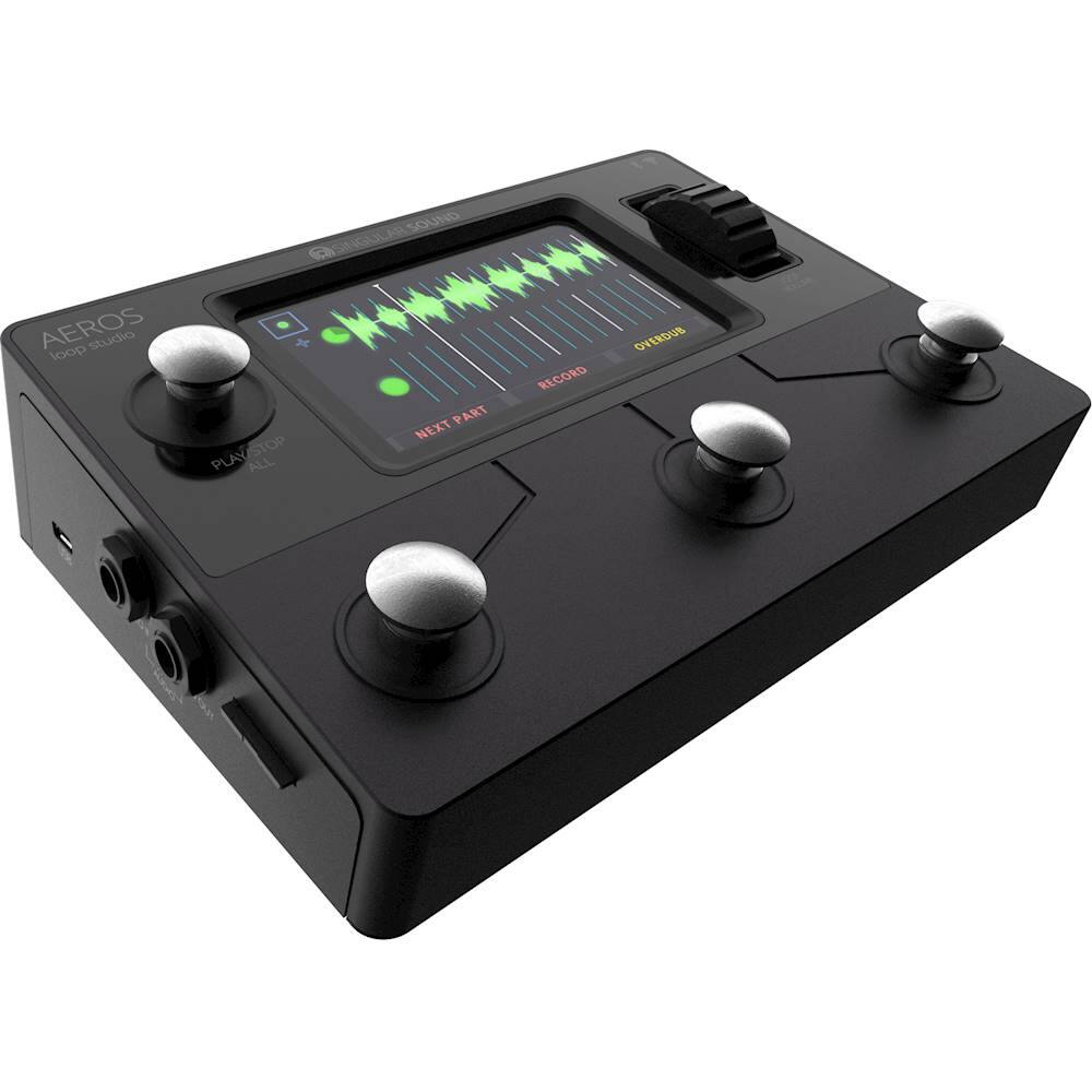 Angle. Singular Sound - Stereo Looper Pedal - Black.
